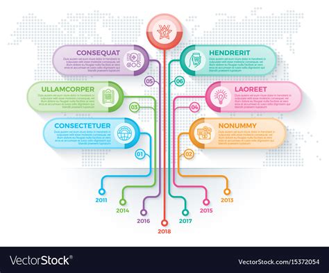 Tree Infographics Template With 8 Branches Options