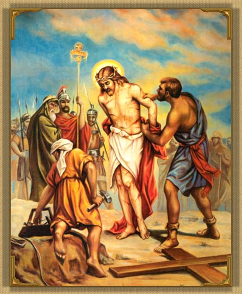 Daily Catholic Devotions The Tenth Station Jesus Is Stripped Of His