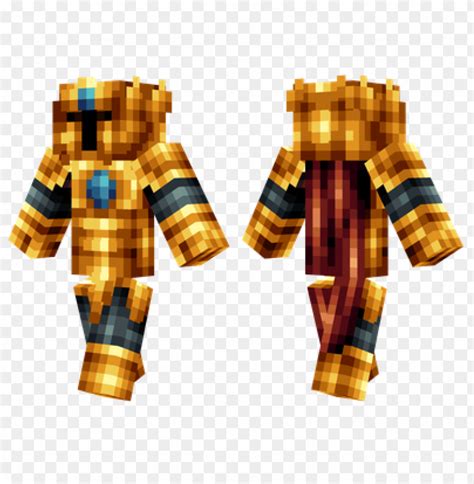 Free Download Hd Png Minecraft Skins Golden Knight Skin Png