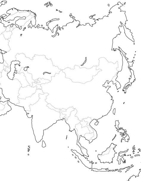 Dibujos De Mapas De Asia Y Paises Para Colorear Colorear Im Genes