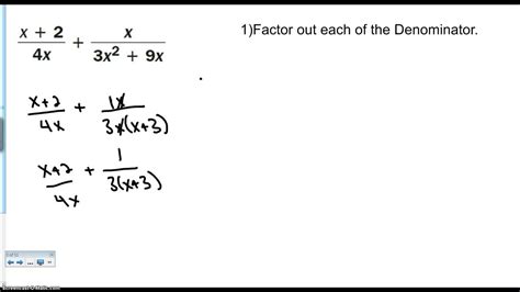 First, make sure that the denominators are the same. Addition and Subtraction of Complex Fractions - YouTube