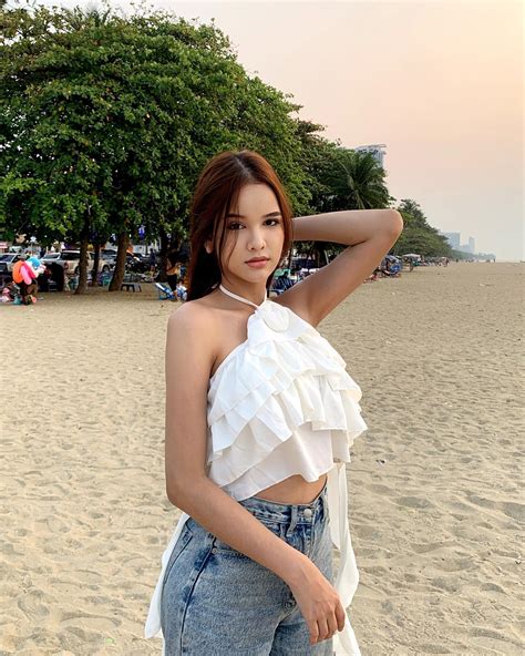Pear Pearkwan Most Cute Thailand Transgender Beach Girl Dress Thai