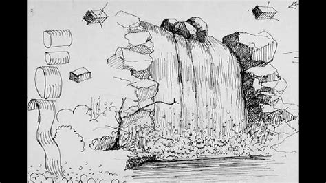 Waterfall Simple Drawing Waterfall Tutorial Elecrisric