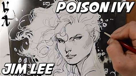 Jim Lee Drawing Poison Ivy During Twitch Stream Youtube
