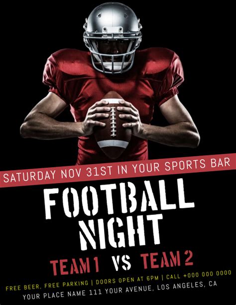 Football Flyer Template Postermywall