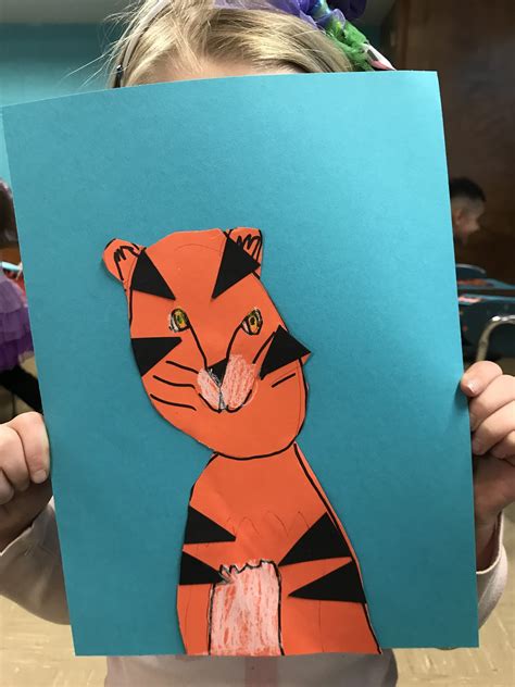 Elements Of The Art Room Kindergarten Tiger Collage