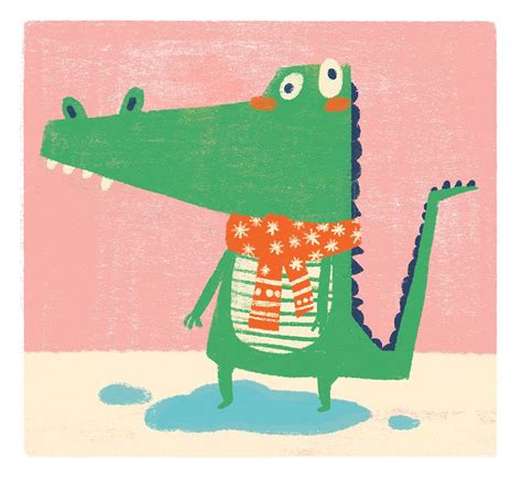 Illustrations 2015.12.22 on Behance | Crocodile illustration, Animal illustration, Illustration