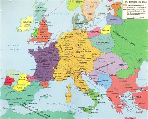 Europe In 1100 Ad Storia Europea Mappa Mappe Antiche