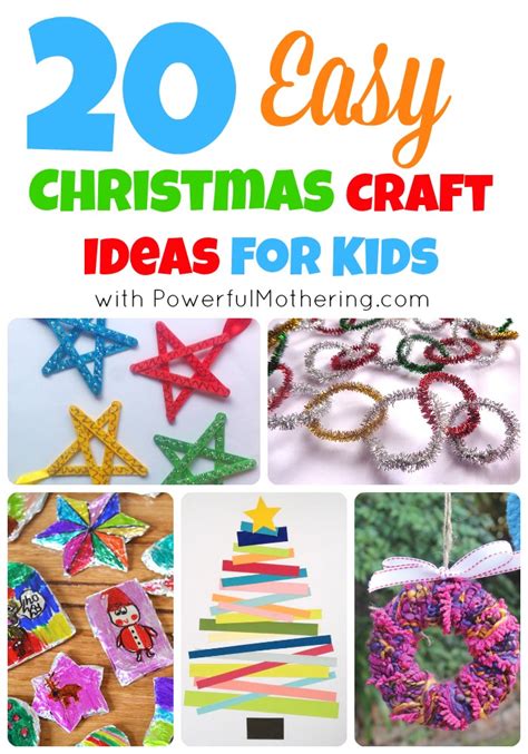 So while you're busy shopping, sending christmas cards, or hanging lights, your little ones will be happily entertained with these great. 20 Easy Christmas Craft Ideas for Kids