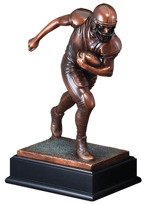 Male Football Bronze Resin Sculpture Award Trophytrophy Trolley