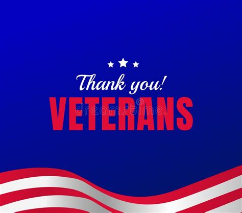 Veterans Day Greeting Banner Or Card Design With Us Flag Elements And