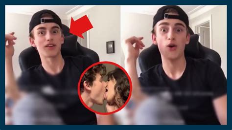 Johnny Orlando Reacts To Shawn Mendes And Camilla Cabello Kissing 😳 Youtube
