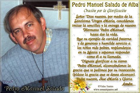 Vidas Santas Estampita Y Oración De Pedro Manuel Salado De Alba