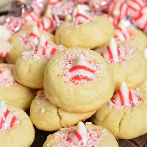 Thumbprint Cookies With Candy Cane Kisses Will Cook For Smiles