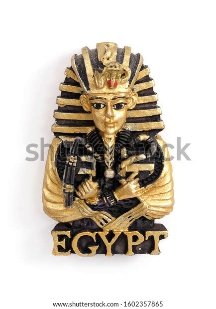 Souvenir Magnet Egypt Isolated On White Stock Photo 1602357865