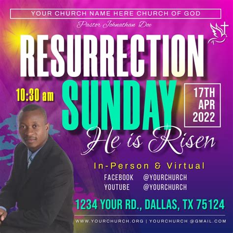 Resurrection Sunday Template Postermywall