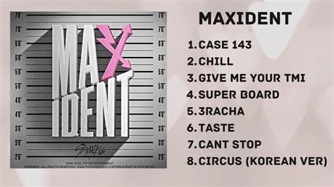 Full Album Stray Kids Maxident Tracklist Youtube