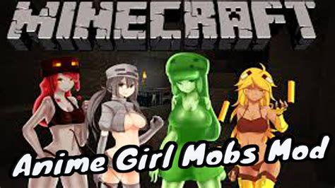 Minecraft Anime Girl Mobs Cute Mob Mod Mod Review Youtube