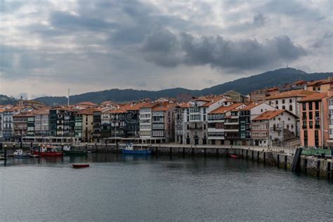 View Of The Harbor And Fishing Village Of Lekeitio On The Coast Of The