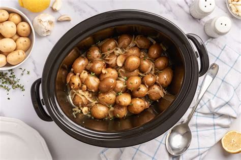 Slow Cooker Garlic Potatoes Simply Stacie