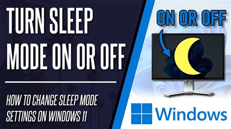 How To Turn Sleep Mode On Or Off On Windows 11 Pc Youtube