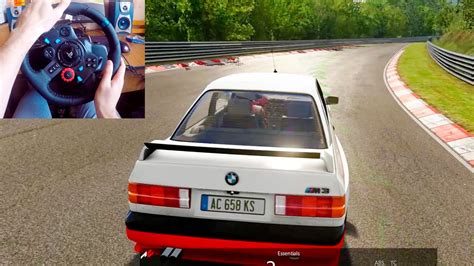 Real carbon fiber flat customized steering wheel for bmw m1 m2 m3 m4 f80 f82 15+. BMW M3 E30 - Logitech g29 -Nurburgring Nordschleife Assetto Corsa Gameplay Driving Experience ...