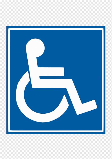 Disability Disabled Parking Permit Car Park Sign Wheelchair Blue