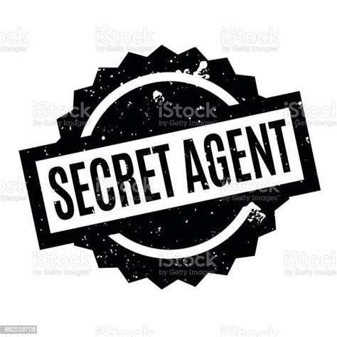 Secret Agent Rubber Stamp Stock Illustration Download Image Now