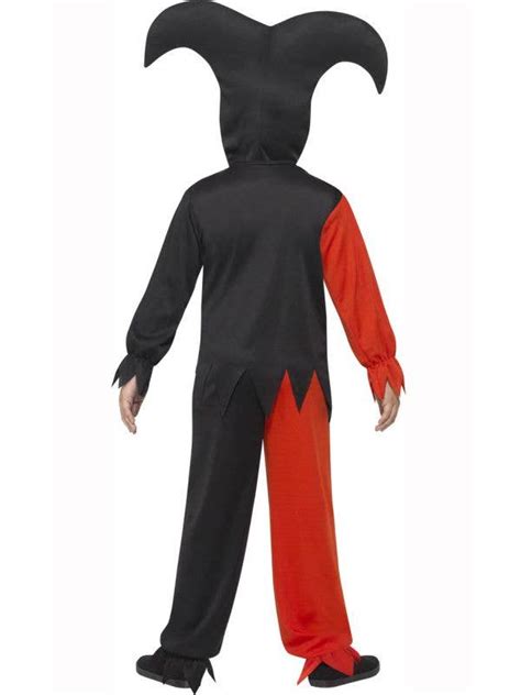 Boys Red And Black Evil Jester Costume Kids Halloween Costumes