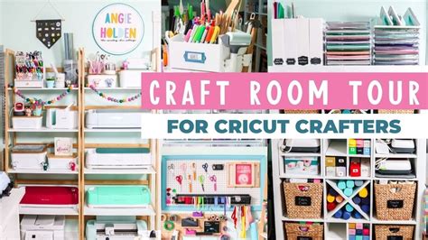 Organized Cricut Craft Room Angie Holden Craft Room Tour 2022 Youtube