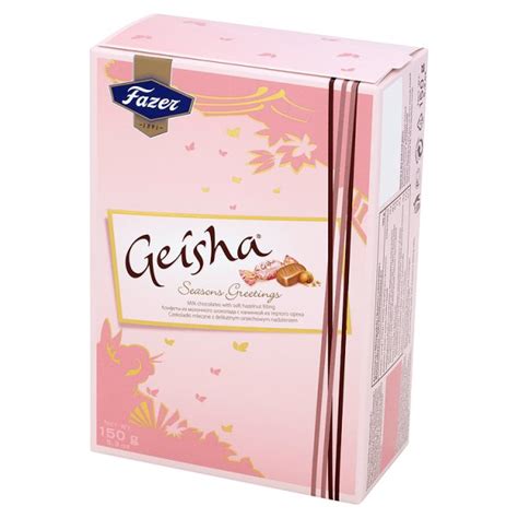 fazer geisha czekoladki mleczne z delikatnym orzechowym nadzieniem 150 g 1 szt 0 150 kg fazer