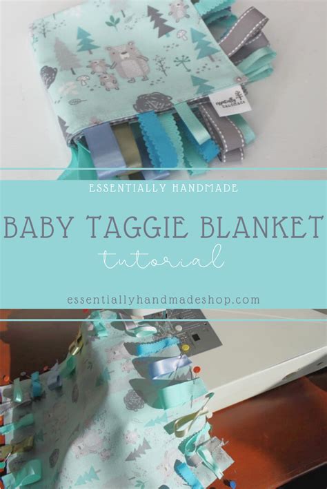 Baby Taggie Blanket Tutorial Essentially Handmade Taggie Blanket