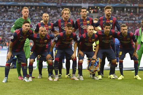 Barcelona Gala Team In Champions League Final