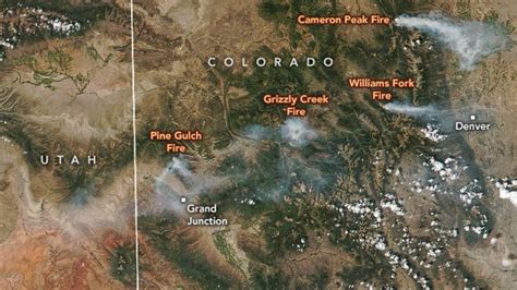 Colorado Wildfires Burn More Than 130000 Acres Smoke Spotted From