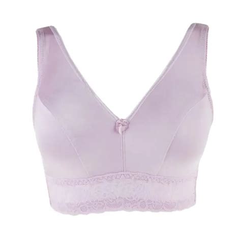 Rhonda Shear Single Pin Up Smooth Bra With Removable Pads In Lilac Xl