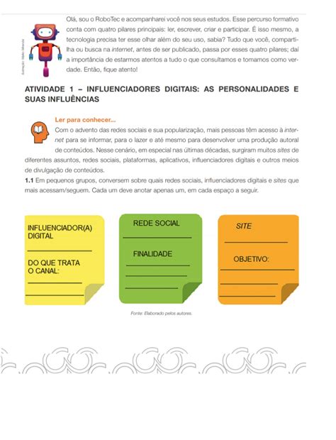 Aula De Tecnologia E Inovação Atividades
