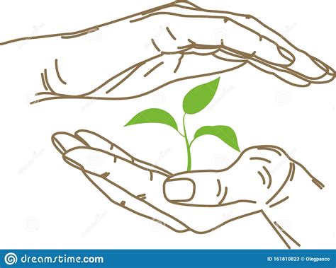 Protect Nature. Protect Life. Save The Green World. Stock Vector - Illustration of care, protect 