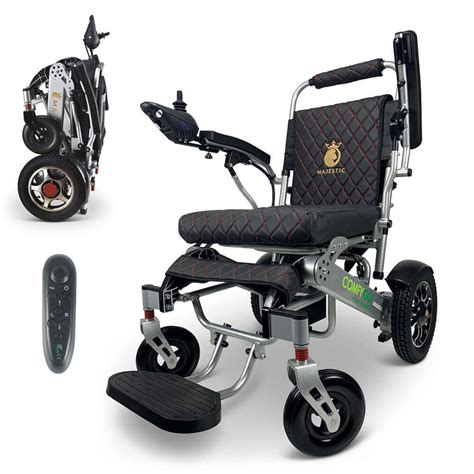 Electric Wheelchair Dual Motorized Foldable Lightweight Power