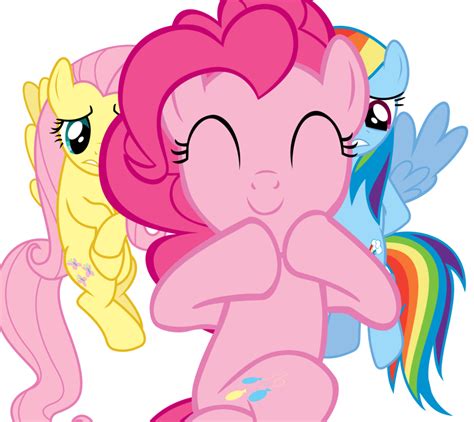 Pinkie Pie Fluttershy Rainbow Dash Pony Bfdi Tickle Free Png Pngfuel