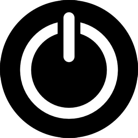 Power Circular Button Symbol Icons Free Download