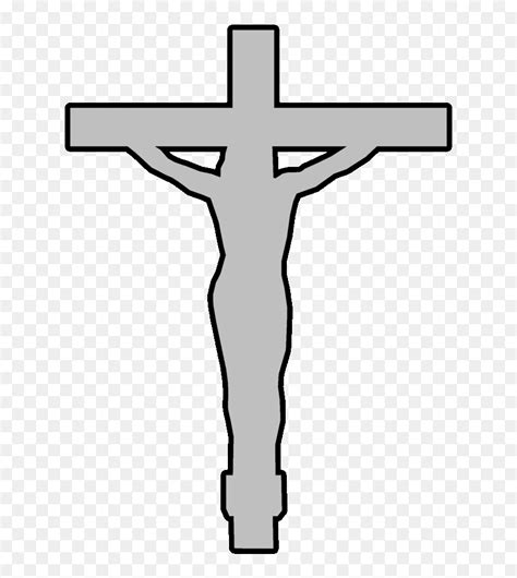 Christianity Clipart Template Christian Cross Clip Outline Of Jesus On The Cross Hd Png