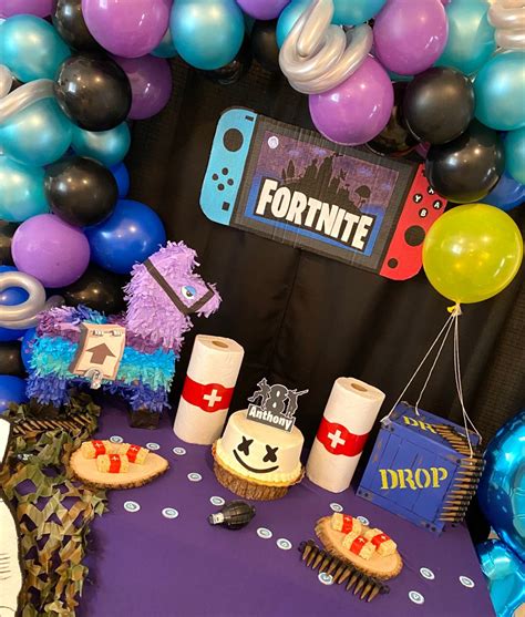 Fortnite Party Ideas Surprise 50th Birthday Party Fiesta Birthday Party King Birthday 10th