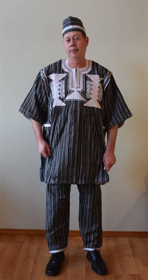 Tenue Traditionnelle Des Hommes Africains Burkina Faso Etsy
