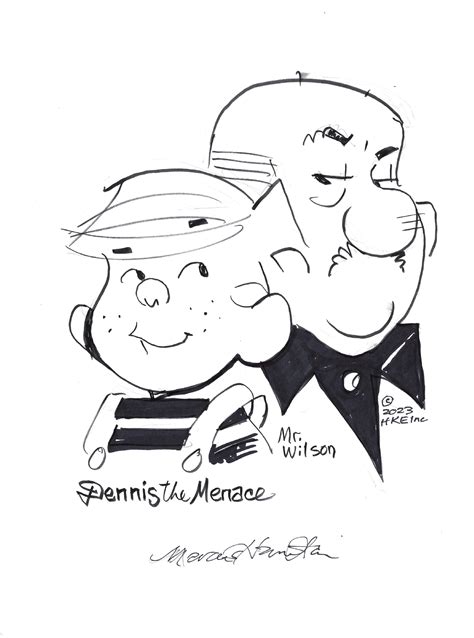 Dennis The Menace And Mr Wilson By Marcus Hamilton In Matthew Ps
