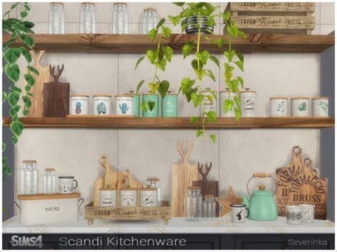 The Sims Resource Scandi Kitchenware By Severinka Sims 4 Downloads