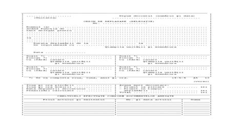 Ordin De Deplasare Delegatie Model 01 Pdf Document