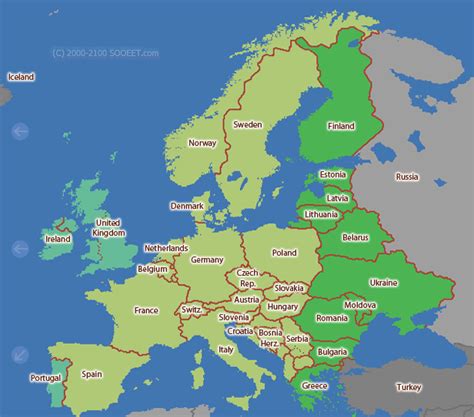 Move your cursor above that european country you want to see current time for and click to view time zone and your actual time details. Time Zones In Europe Map | Zip Code Map