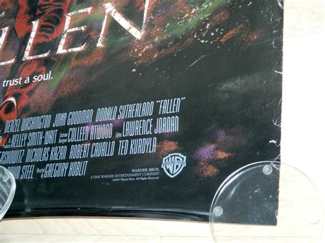 Original Movie Poster Fallen 1998 Unfolded Intl Single Sided One Sheet
