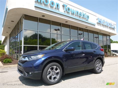 2017 Obsidian Blue Pearl Honda Cr V Ex L Awd 121652306