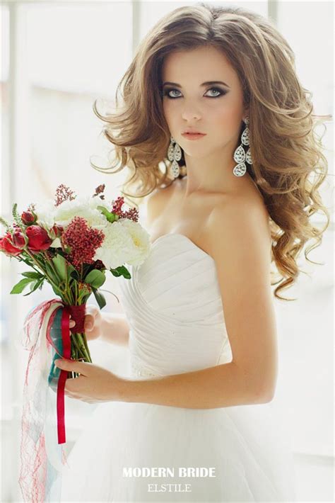 Top 20 Down Wedding Hairstyles For Long Hair Deer Pearl Flowers